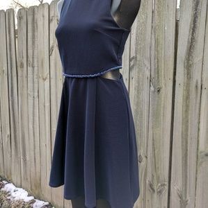 Topshop panel cutout dress with bead appliques